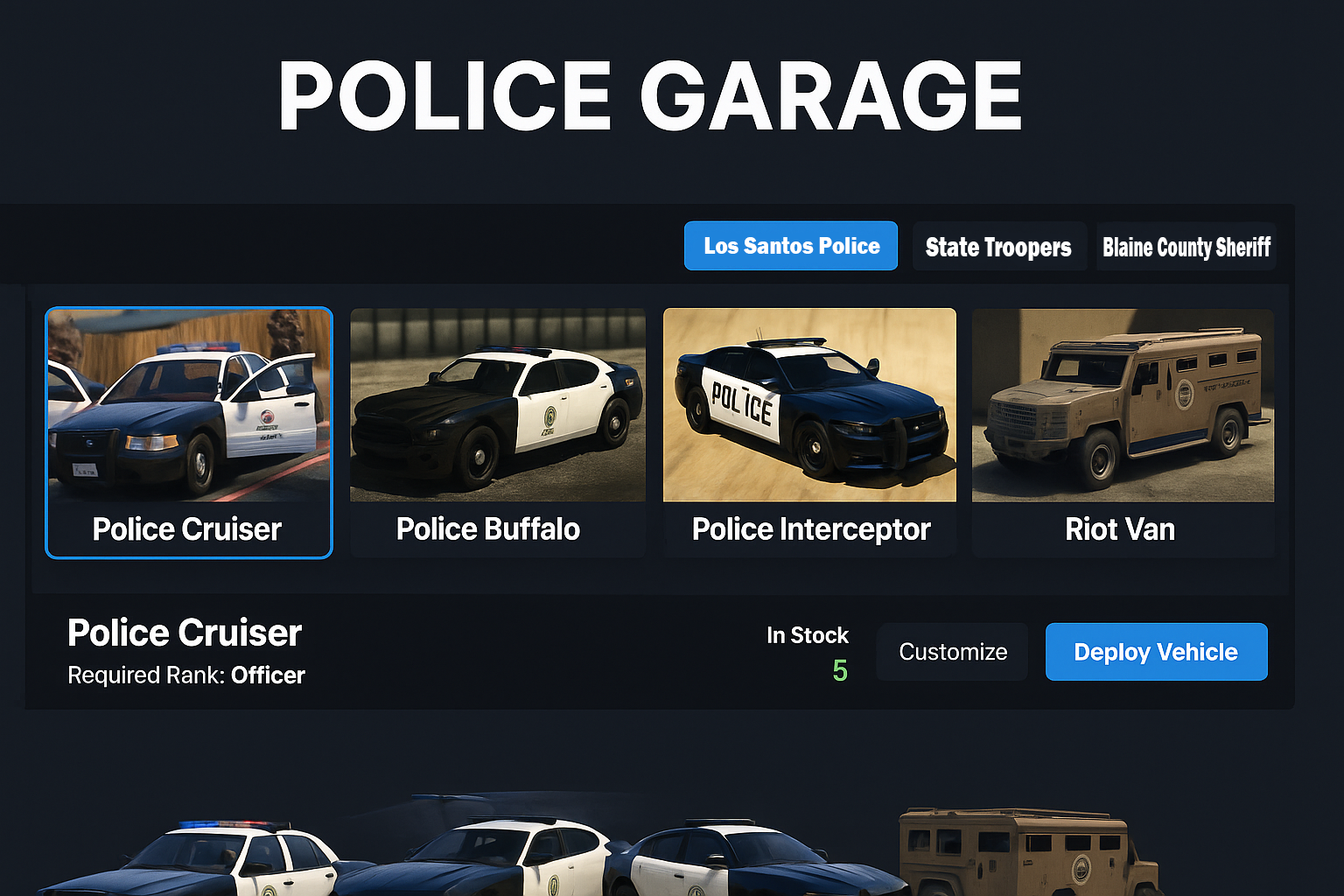 SimplePoliceGarage product banner