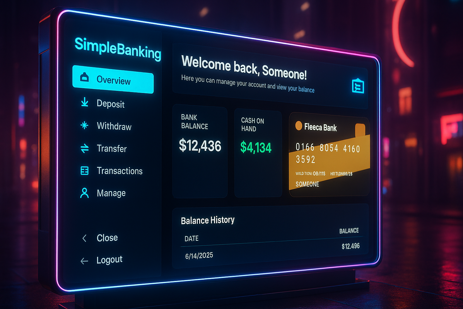 SimpleBanking product banner