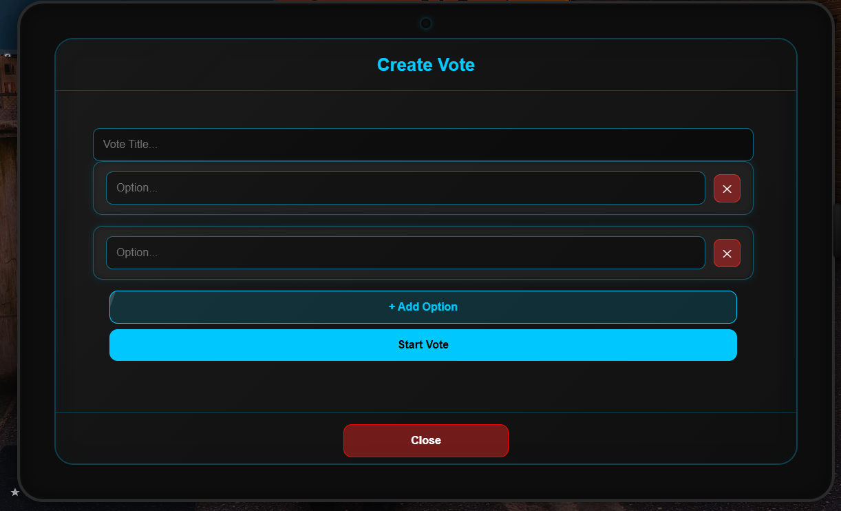 Custom Voting System